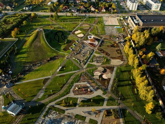 Park z lotu ptaka wygląda imponująco