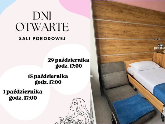 Październikowe dni otwarte Sali Porodowej w naszym szpitalu