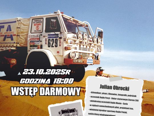 Pierwszy Polak na mecie rajdu Paryż-Dakar.Teraz w Oławie