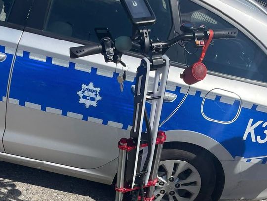 Pijany 35-latek jechał skradzioną hulajnogą. Może usłyszeć zarzut paserstwa