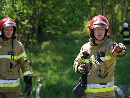 Płonący gazociąg, ranny pracownik i pożar lasu. Co się działo w Godzikowicach?