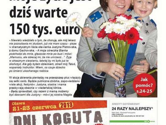 Płuca dla Justyny. Walka trwa