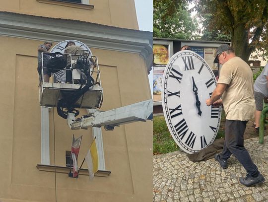 Po blisko 100 latach jest nowy zegar na wieży kościelnej