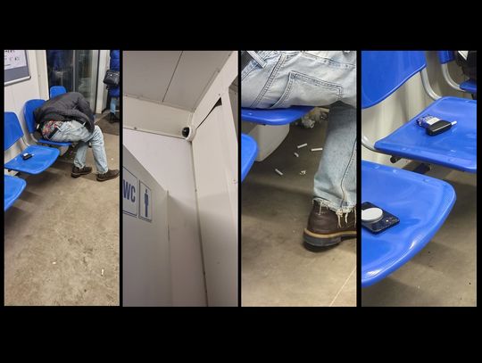 Poczekalnia na stacji nie zachęca...