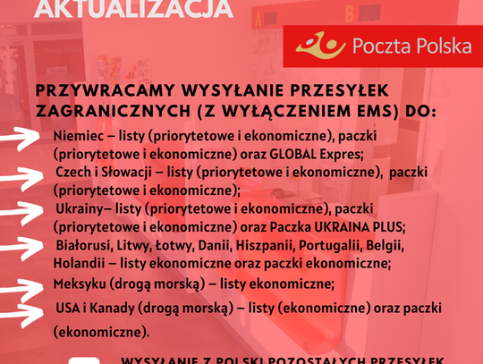 Poczta Polska przywraca...