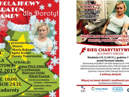 Pół miliona dla Doroty! W weekend maraton zumby i bieg