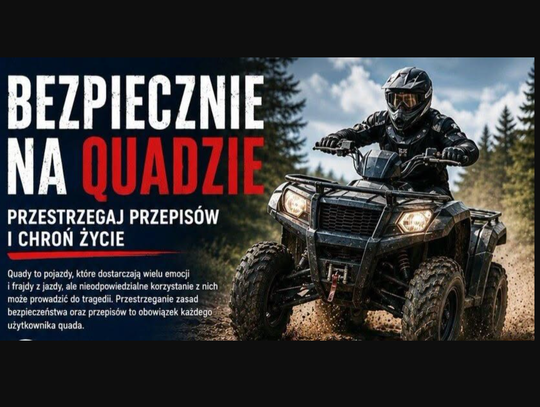 Policja alarmuje: quad to nie zabawka dla dzieci