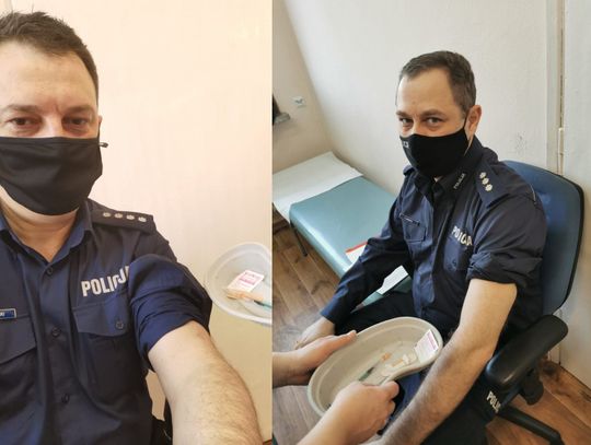 Policjanci z Oławy i J-L już po szczepieniu!