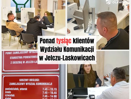 Ponad 𝟭𝟬𝟬𝟬 obsłużonych klientów w punkcie zamiejscowym