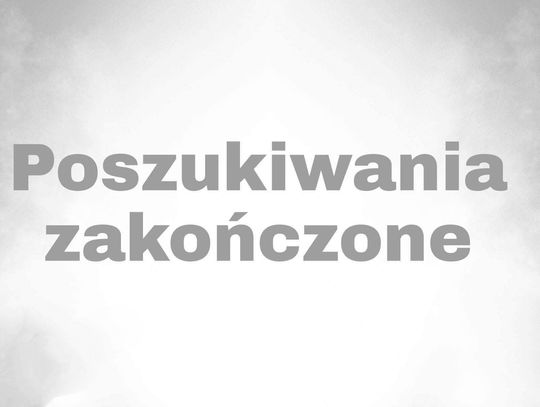 Poszukiwania nastolatki zakończone