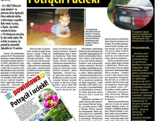 Potrącił i uciekł. Wciąż jest poszukiwany