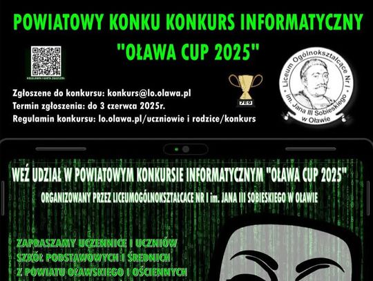 Powiatowy konkurs informatyczny "Oława CUP 2025"