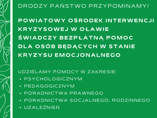 Powiatowy Ośrodek Interwencji Kryzysowej wsparcie również dla obywateli Ukrainy