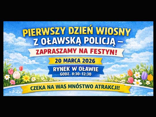 OŁAWA Powitaj wiosnę razem policją
