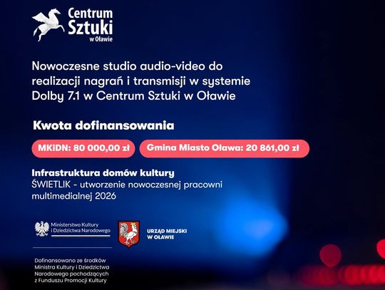 Powstanie nowoczesne studio audio-video!