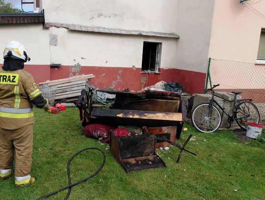 Pożar domu w Minkowicach Oławskich