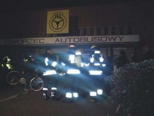 Pożar na dworcu