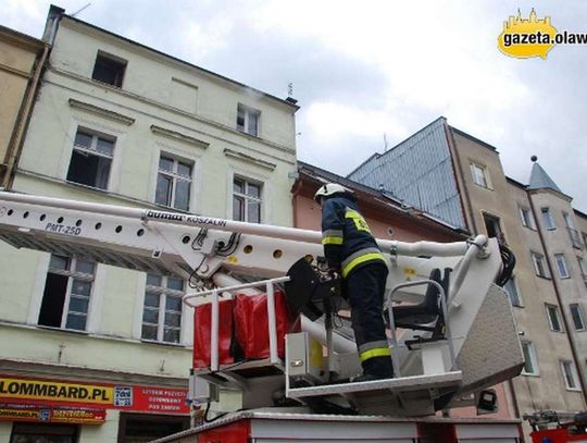 Pożar na placu Starozamkowym