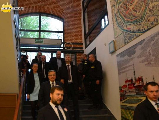 Prezydent spróbował oławskiego piwa