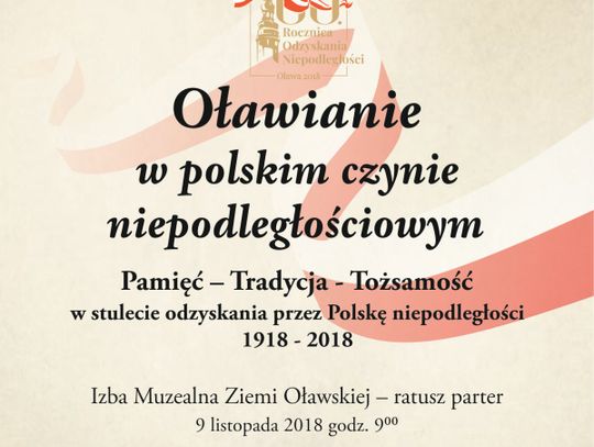 Program obchodów 100-lecia odzyskania niepodległości