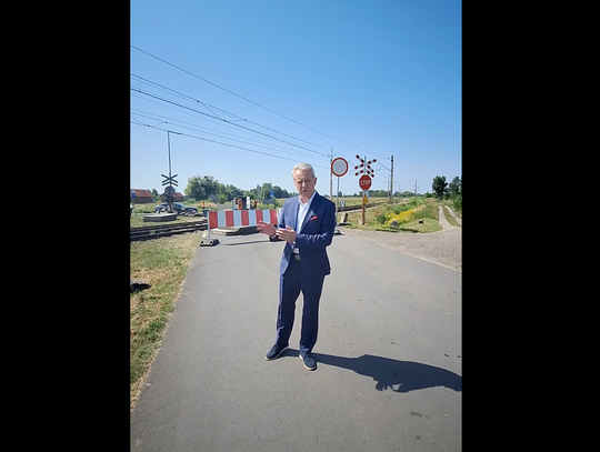 Przejazd kolejowy w przebudowie Przejazd kolejowy w przebudowie