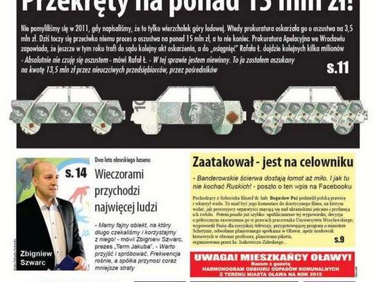 Przekręty na ponad 15 mln zł!