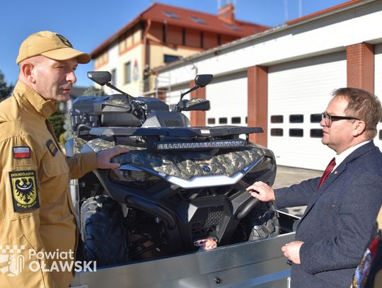 Quad strażakom na pewno się przyda