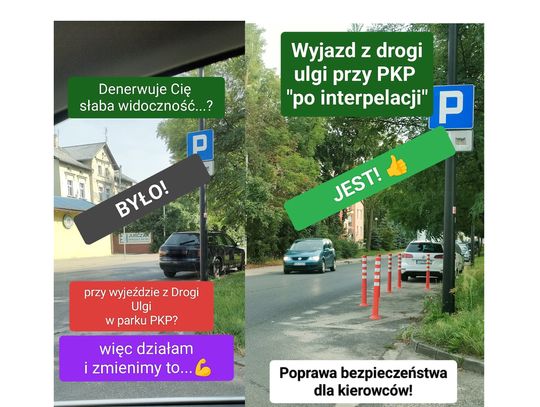 Radny: - Mamy poprawę na skrzyżowaniu z drogą ulgi przy PKP