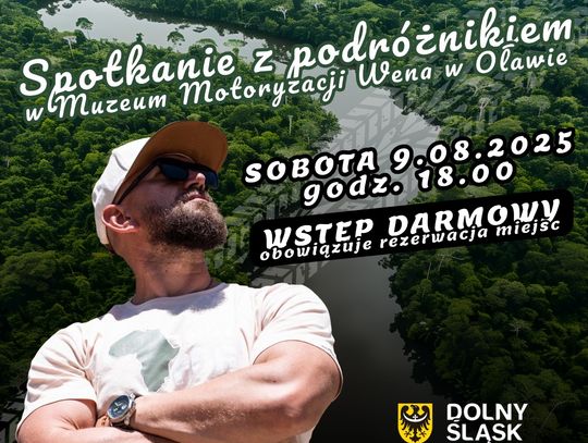 Rowerem był u źródeł Amazonki. Teraz odwiedzi Oławę