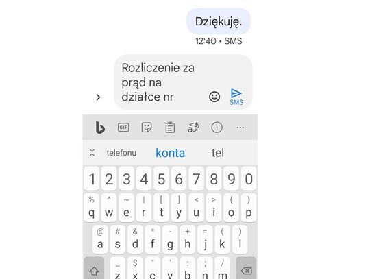 Rozliczenie za prąd na działce esemesem? Nie podoba się