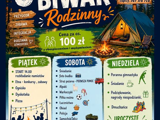 Ruszyły zapisy na Miłoszycki Biwak Rodzinny