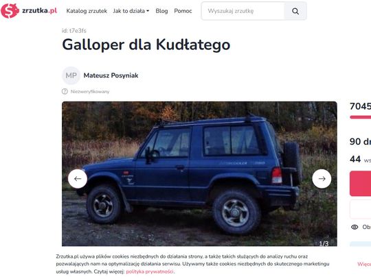 Skradli je Przemkowi "Kudłatemu" z Lipek podczas akcji powodziowej. Jest zbiórka na auto!