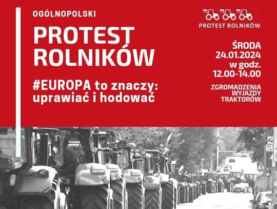 "Solidarność" rolników zapowiada protest. Będą utrudnienia w ruchu