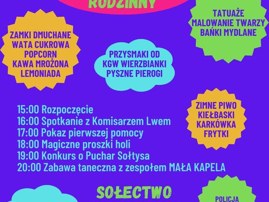 Sołtys zaprasza do Wierzbna na Piknik Rodzinny