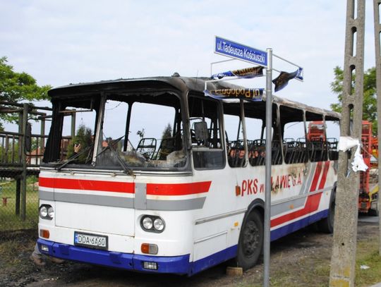 Spłonął autobus