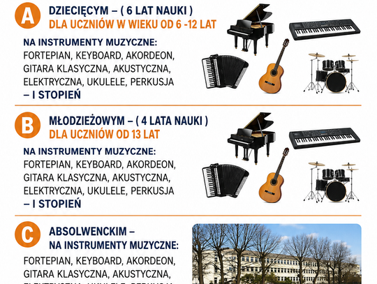 Społeczne Ognisko Muzyczne w Oławie – nabór uczniów