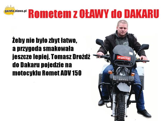 Spontaniczna decyzja. Rometem z Oławy do Dakaru