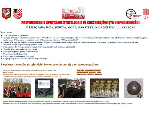 Spotkanie strzeleckie z okazji Święta Niepodległości