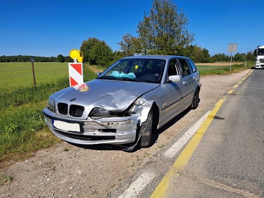 Stłuczka na zwężeniu. Droga zablokowana!