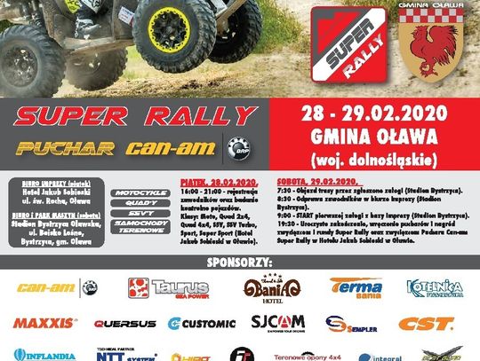 Super Rally znów wystartuje w gminie Oława. Są nowe trasy