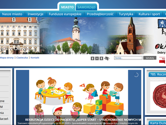 „Super Start - uruchomienie nowych miejsc przedszkolnych w Oławie” 
