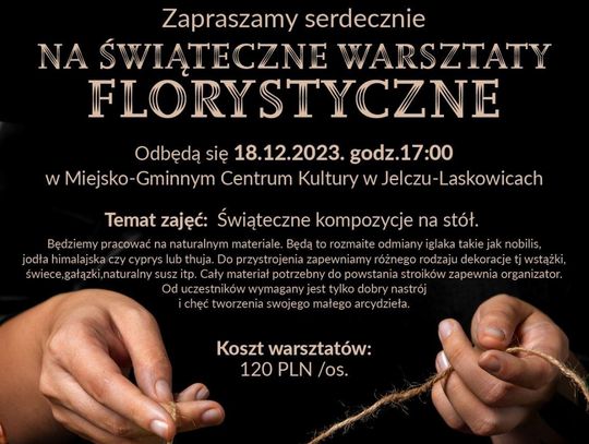 Świąteczne warsztaty florystyczne