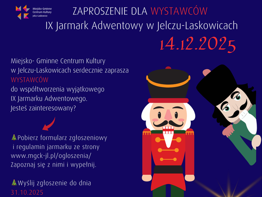 Szukają wystawców na IX Jarmark Adwentowy
