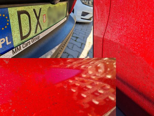 Tak wyglądało auto po przejeździe trasą z Jelcza-Laskowic do Oławy!