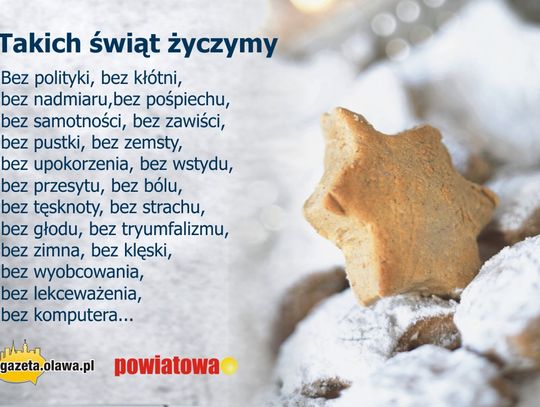 Takich świąt życzymy!