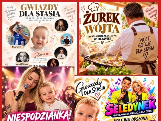 To będzie jedna wielka orkiestra serc dla Stasia