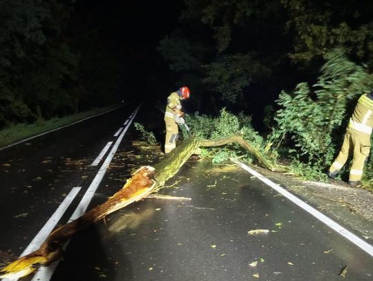 To nie była spokojna noc dla strażaków