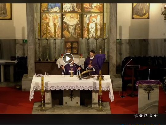 Transmisja mszy świętej