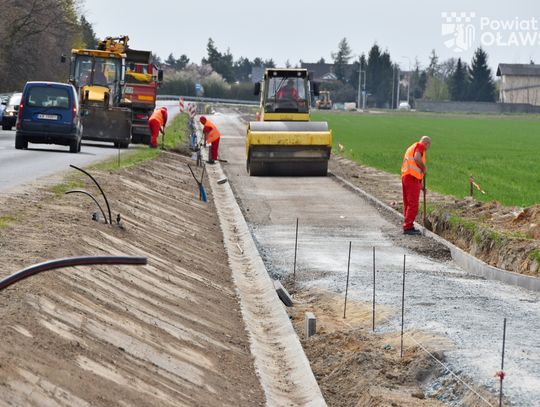 Kiedy koniec prac nad kolejnym odcinkiem ścieżki pieszo-rowerowej z Oławy do Jaczkowic JACZKOWICE