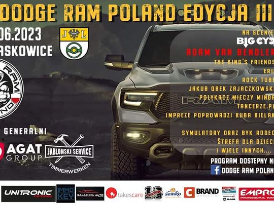Trzydniowy zlot Dodge Ram Poland. Co będzie się działo?